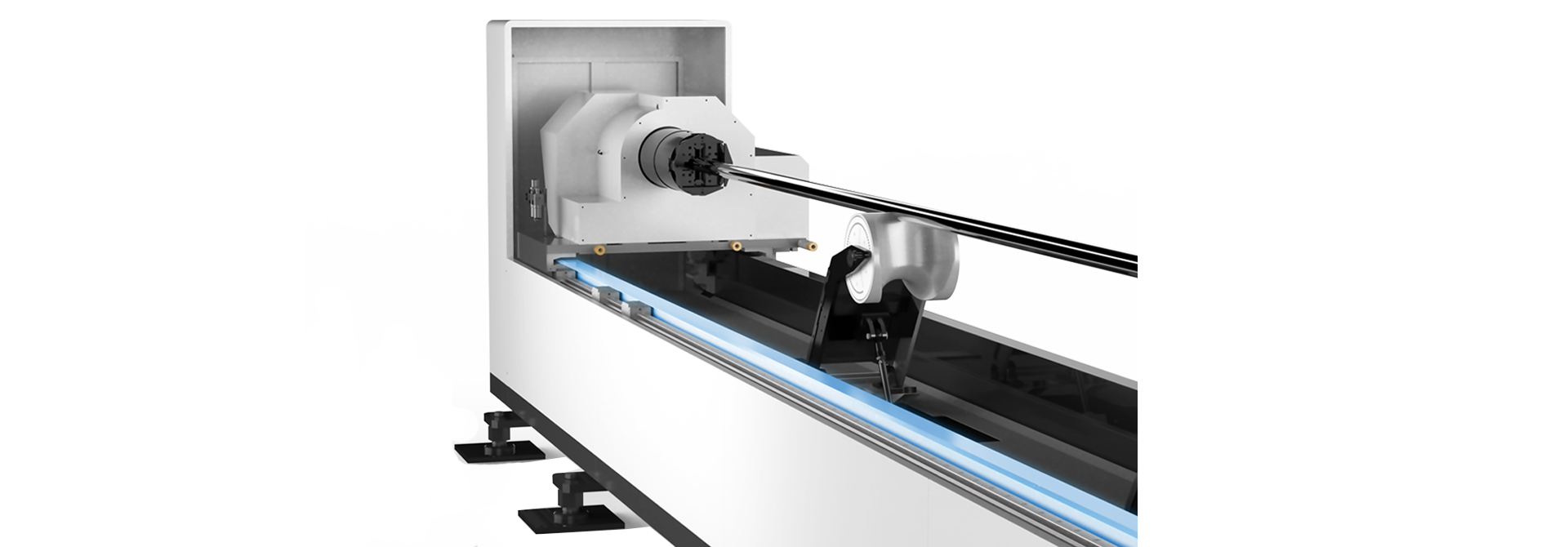 專業激光切管機-業內最高標準床身，壽命長
